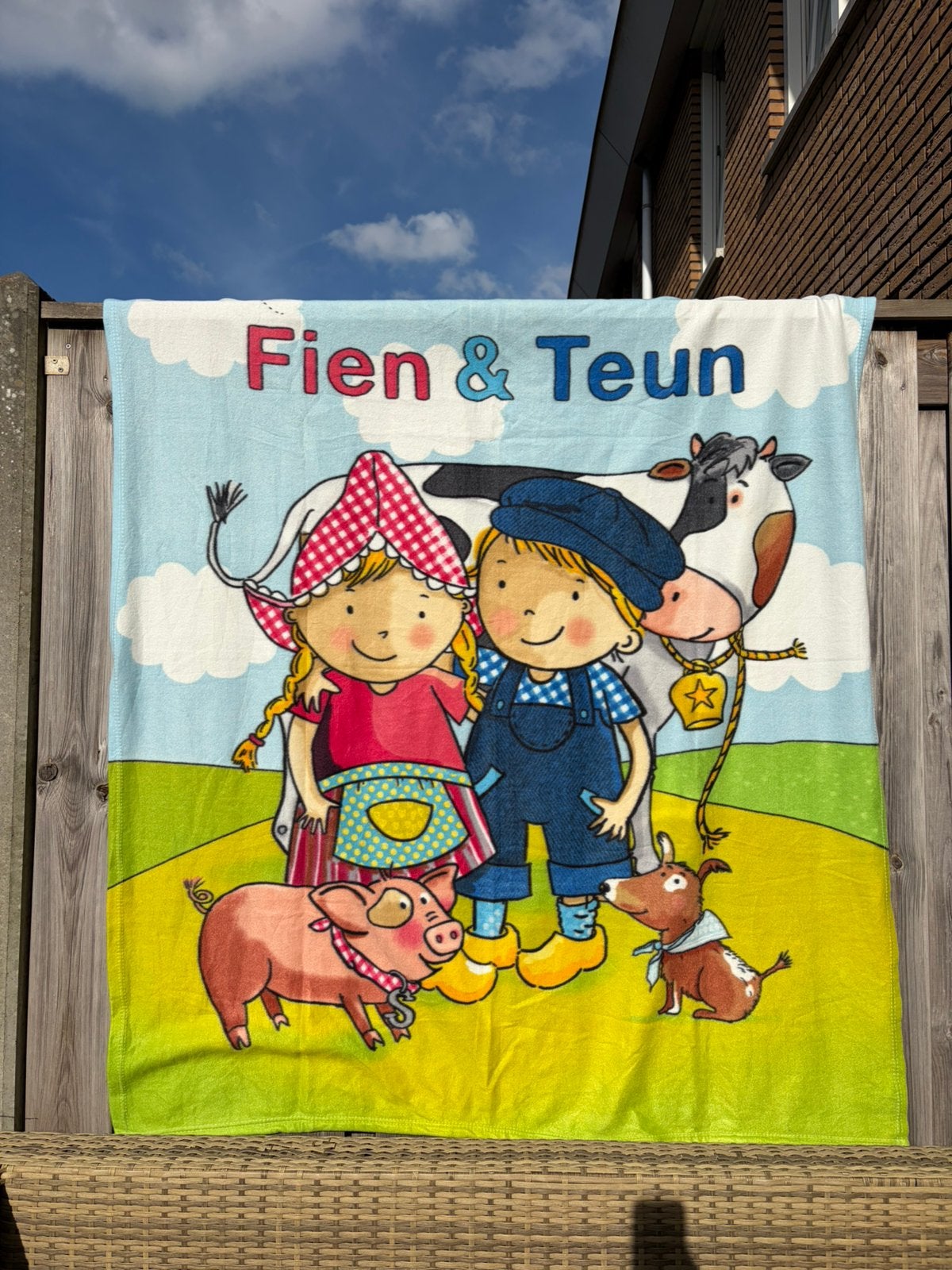 Fien en Teun picknick kleed, Ophalen of Verzenden, Zo goed als nieuw