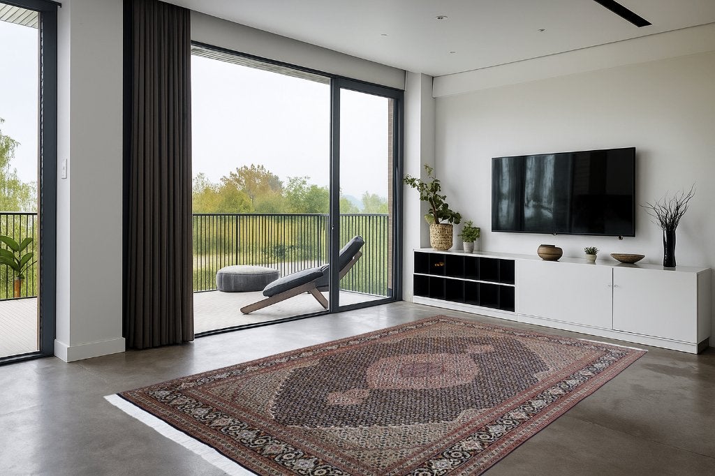 Perzisch tapijt - Tabriz Mahi - 300 x 204 cm - Handgeknoopt, Bruin, -, Antiek- -Modern - Klassiek - Eclectisch, -