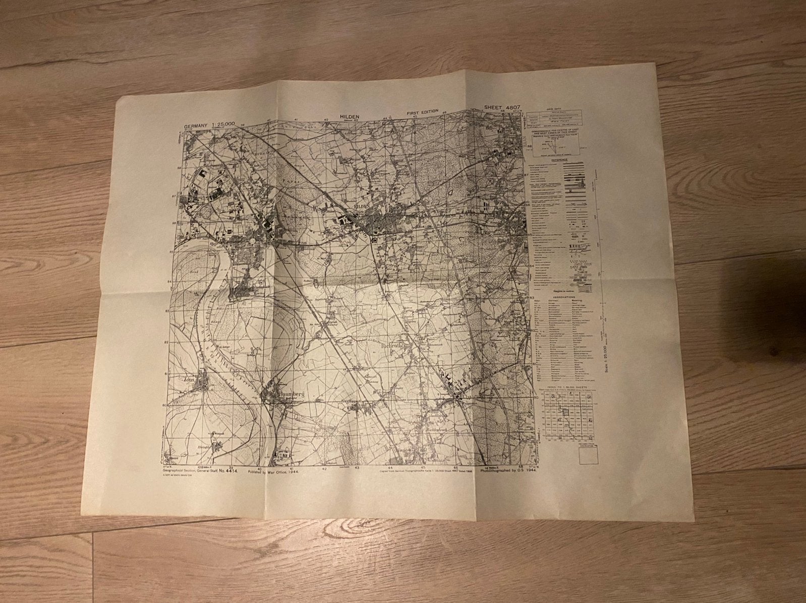 US WW2/WO2 stafkaart, Verzamelen, Verzenden, Landmacht, Duitsland