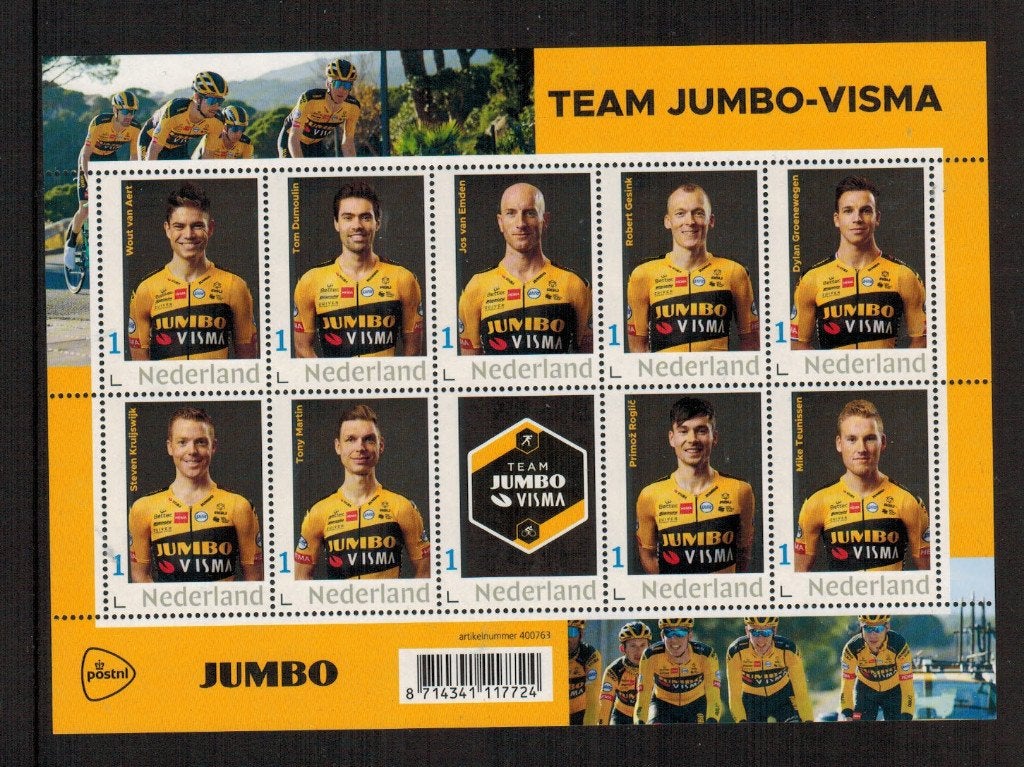 Jumbo- Visma Wielerploeg Postfris, Verzenden, Na 1940, Postfris
