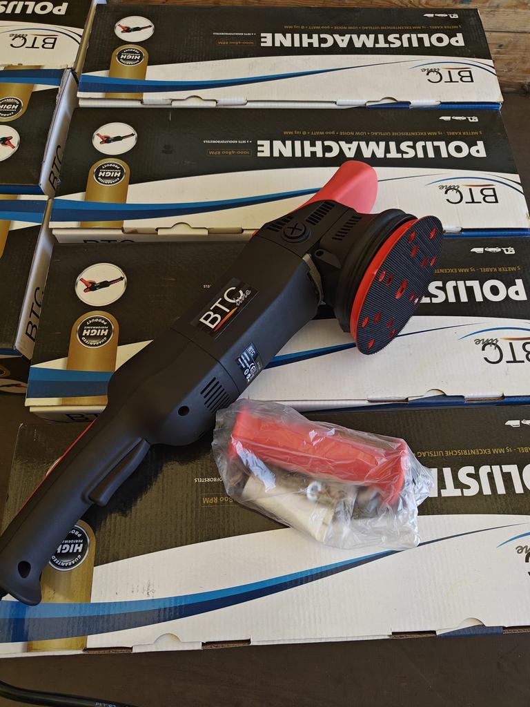 BTC line blue middel polijstmachine deels op accu!, Lakschade of Spuitwerk