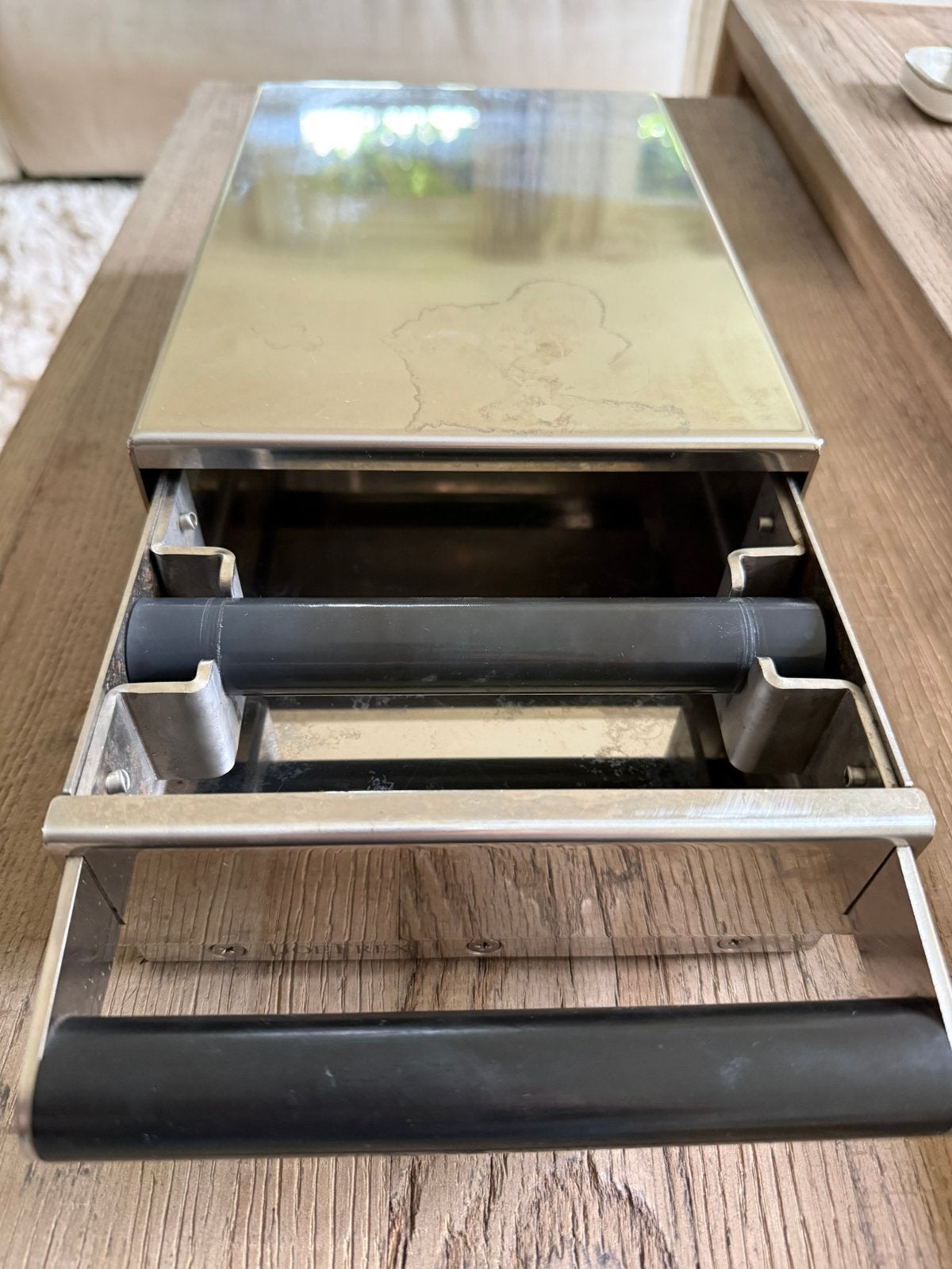 JoeFrex Exclusive slim koffielade RVS 18x26, Ophalen of Verzenden, Gebruikt