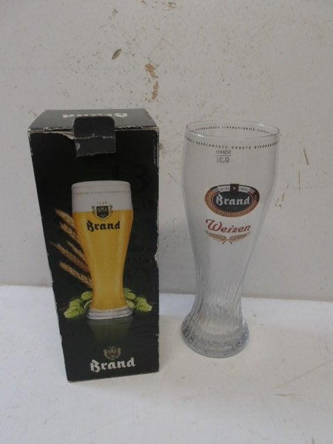 Brand bier glas (nr.2), Ophalen of Verzenden, Nieuw, Glas of Glazen, Brand