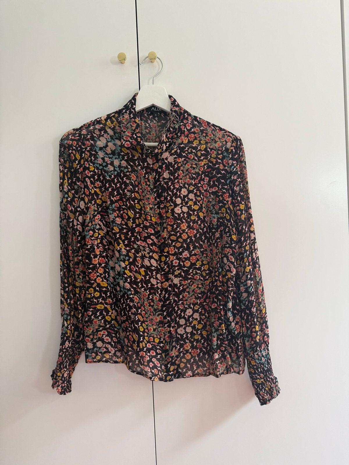 Alix the label blouse met print en lange mouwen - Maat S, Ophalen of Verzenden, Gedragen, Maat 36 (S), Overige kleuren