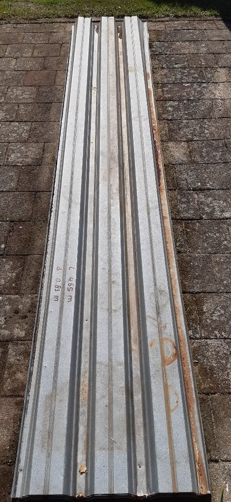 Damwandplaten metaal (golfplaten), Doe-het-zelf en Verbouw, Ophalen, Gebruikt, Overige materialen