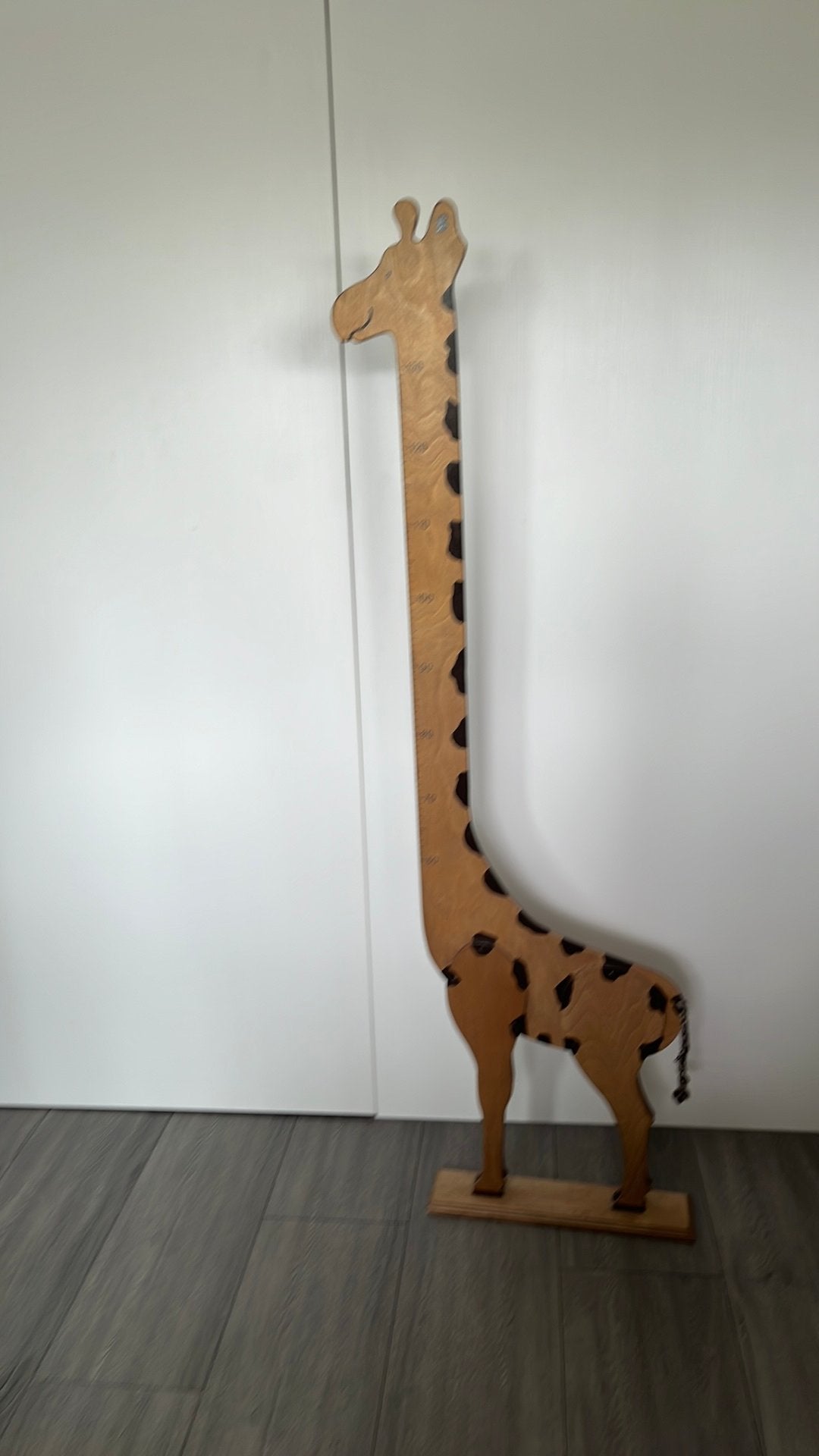 Groeimeter Giraffe 155 cm hoog, Ophalen, Zo goed als nieuw, Overige typen