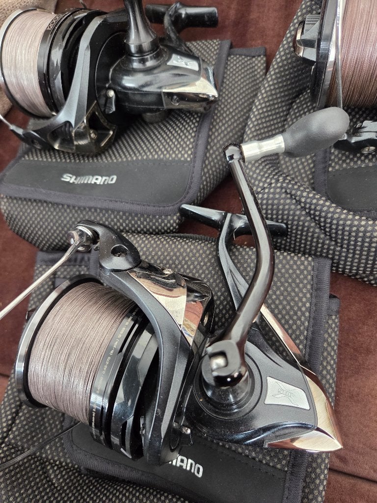 3x Shimano MgS XTB, Watersport en Boten, Hengelsport | Karpervissen, Ophalen of Verzenden, Zo goed als nieuw, Overige typen