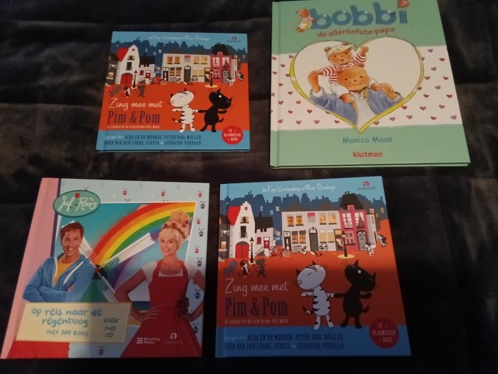 Kinderboeken set: Bobbi, Juf Roos, Pim & Pom (4 boeken), Ophalen of Verzenden, Gelezen, Monica Maas, Fiep Westendorp, Mies Bouhuys