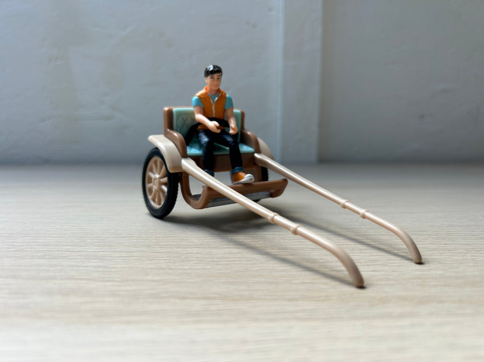 Schleich sulky, Ophalen of Verzenden, Zo goed als nieuw, Paard, Beeldje of Figuurtje