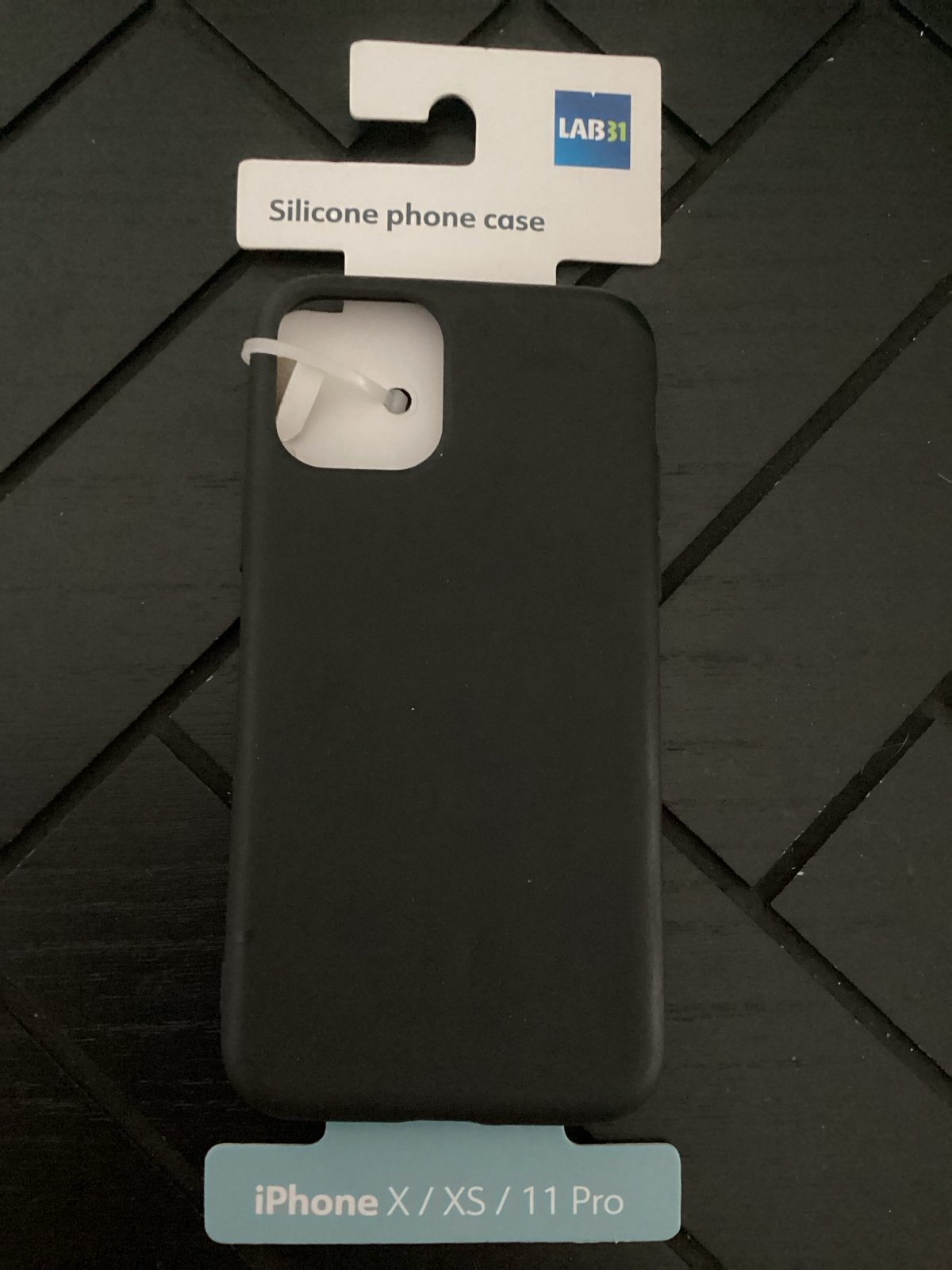 LAB31 Siliconen Hoesje voor iPhone X/XS/11 Pro - Zwart, Zwart, ., Overige merken, Nieuw