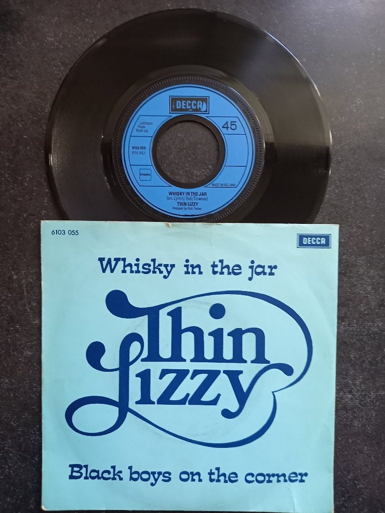 Thin Lizzy - Whisky in the Jar 1972, Gebruikt, 7 inch, Ophalen of Verzenden, Pop