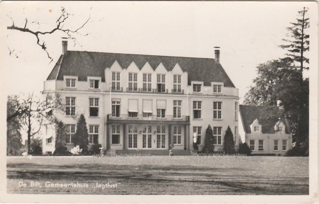 DE BILT Gemeentehuis Jagtlust, Verzenden, 1940 tot 1960, Gelopen, Utrecht