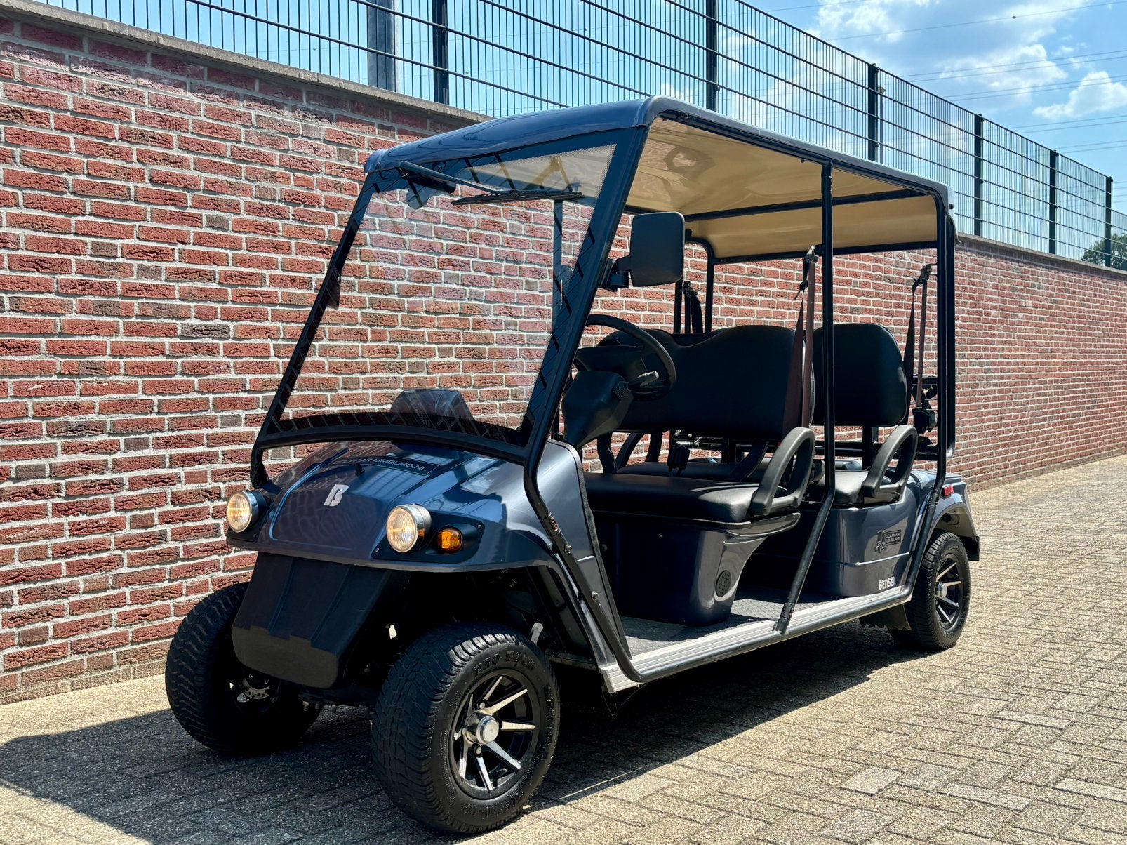 Prachtige Elektrische 4p Golfkar met KENTEKEN, Sport en Fitness, Golf, Ophalen of Verzenden, Zo goed als nieuw, Golfkar