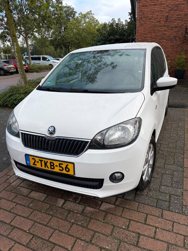 Skoda Citigo 1.0 T 44KW 2014 Wit, Auto's, Voorwielaandrijving, Start-stop-systeem, Stof, 840 kg