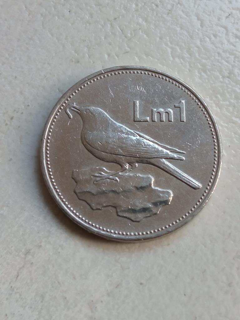 Malta 1 lira 1986., Ophalen of Verzenden, Overige landen, Losse munt