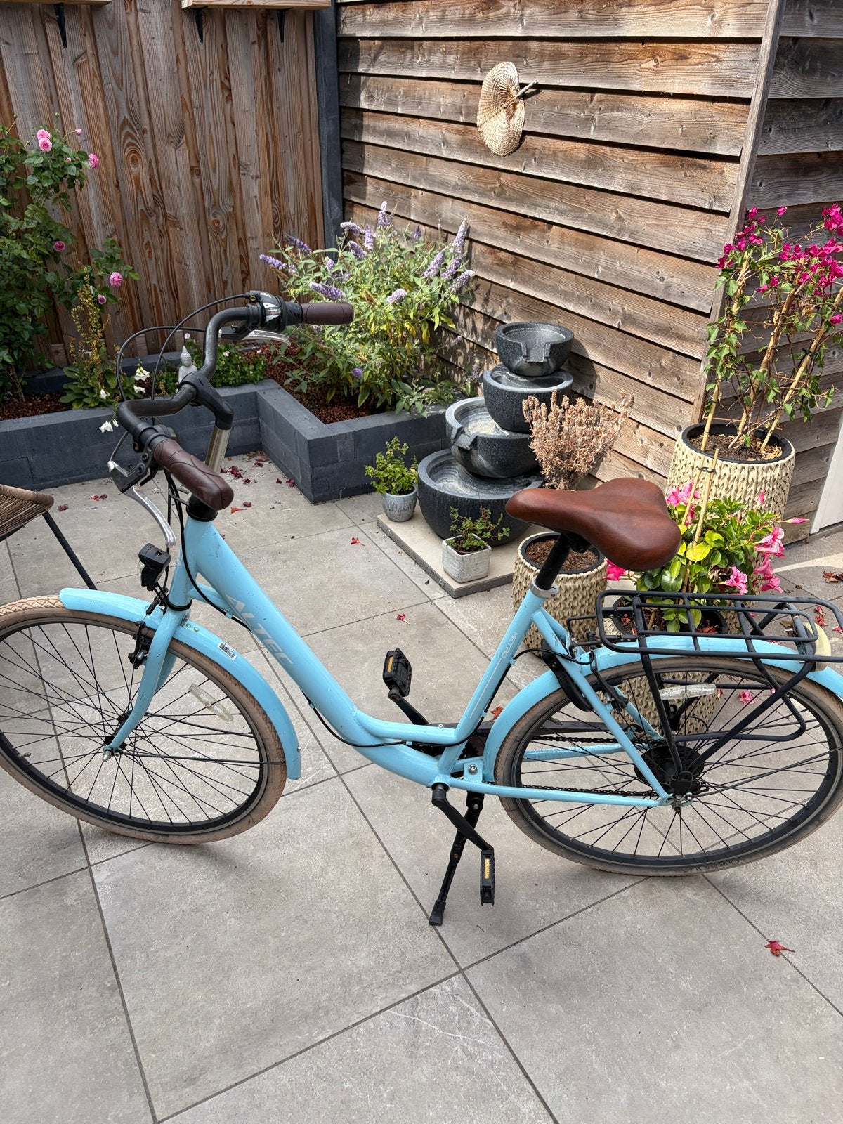 Altec Damesfiets 7 versnellingen blauw, Gebruikt, Velgrem, Versnellingen, 50 tot 53 cm