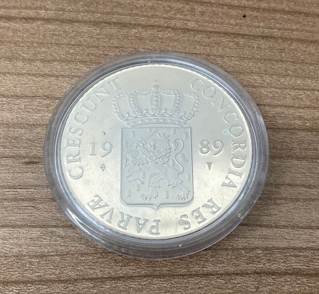 Zilveren Dukaat 1989, Postzegels en Munten, Munten | Nederland, Ophalen, Koningin Beatrix, Zilver, Overige waardes