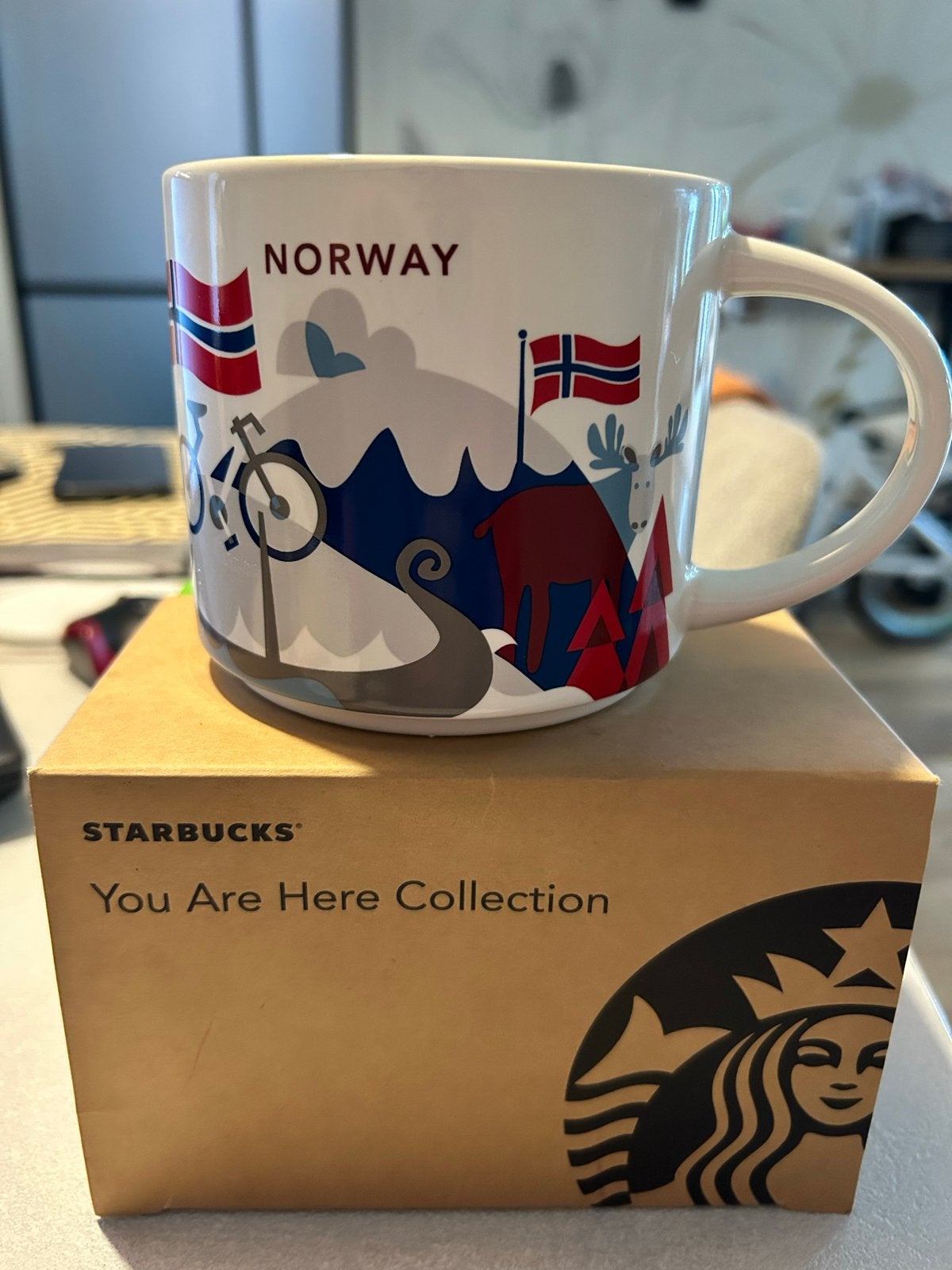 Starbucks You Are Here Collection Mok Noorwegen 414 ml, Keramiek, Nieuw, Starbucks, Mok