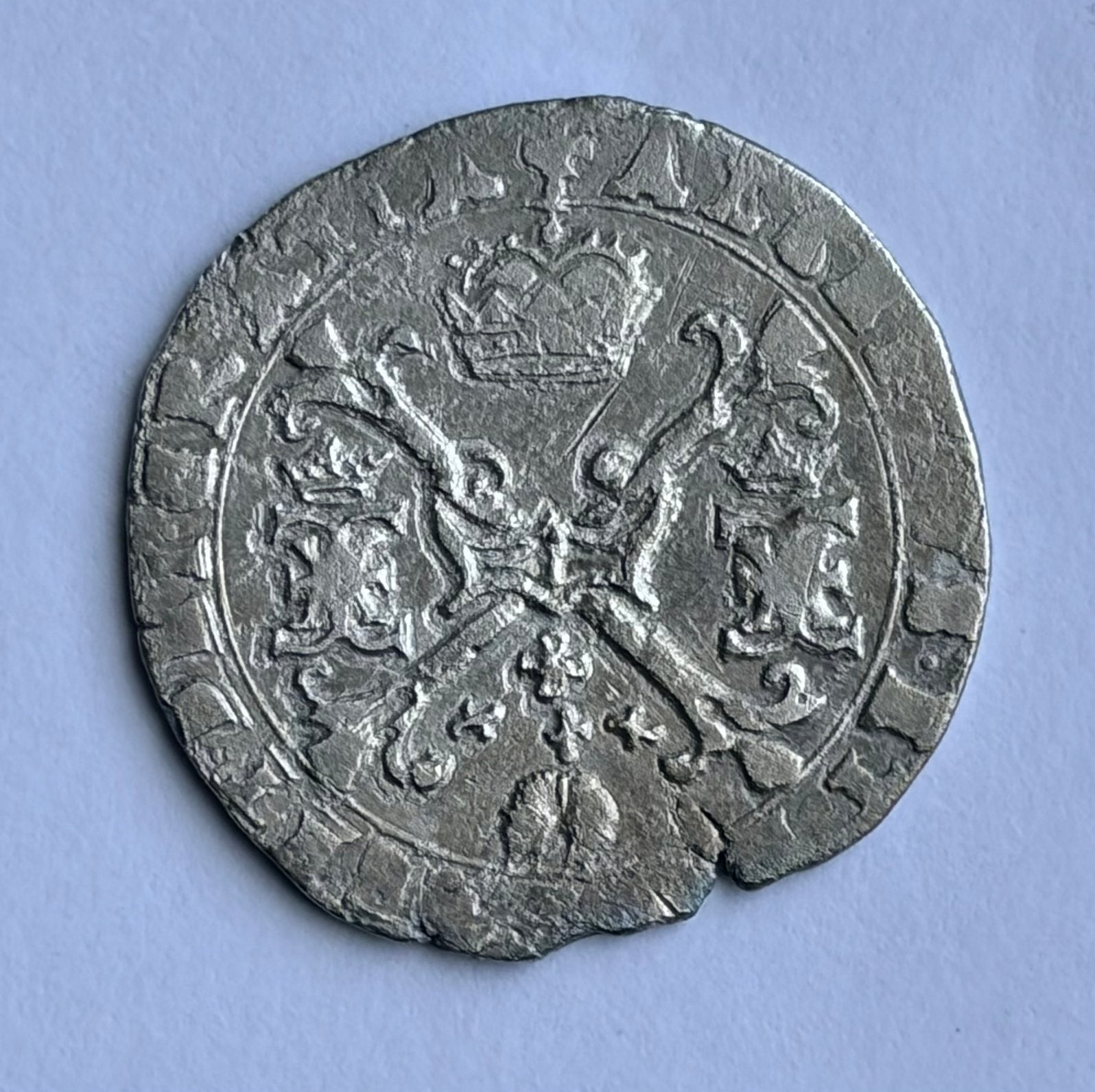 1/4 Patagon Spaanse Nederlanden (1665-1700 Karel II ), Verzenden, Overige landen, Losse munt, Zilver
