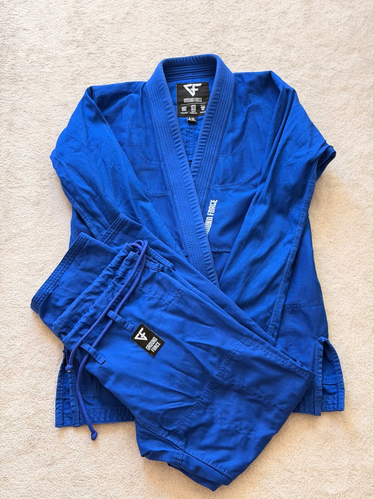 Ground Force BJJ Gi A2L - Blauw, Maat XL, Vechtsportpak, Ophalen of Verzenden, Zo goed als nieuw
