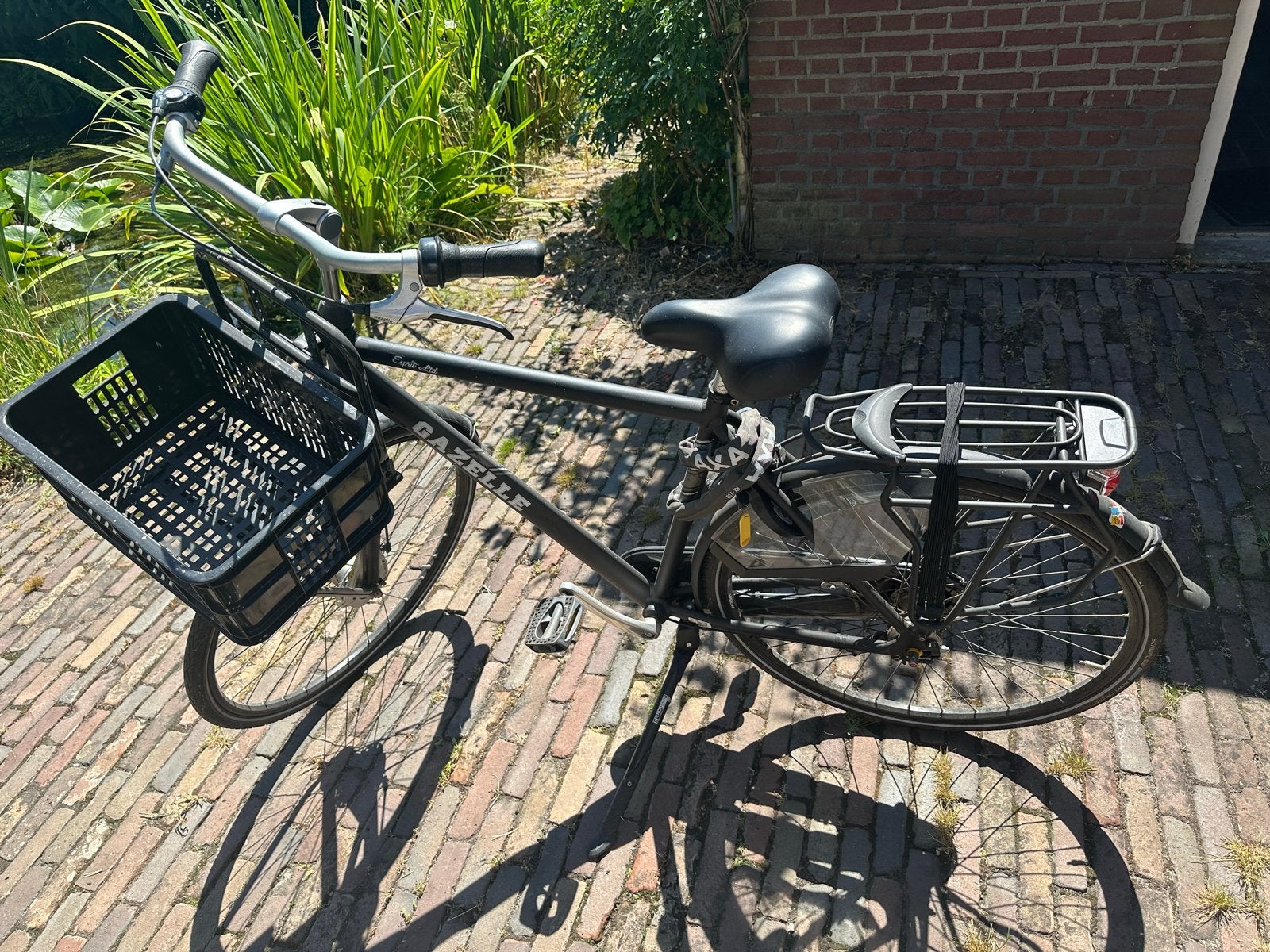 Gazelle stadsfiets met mand - Goede staat, Ophalen, Terugtraprem, Gazelle, 53 tot 56 cm