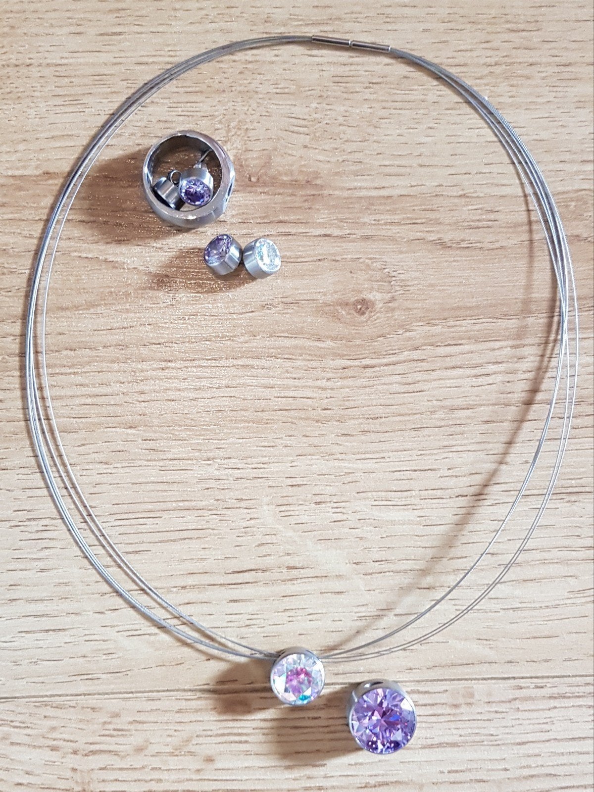 KETTING OORBELLEN EN RING MAAT 53 VAN MELANO, Ophalen of Verzenden, Nieuw
