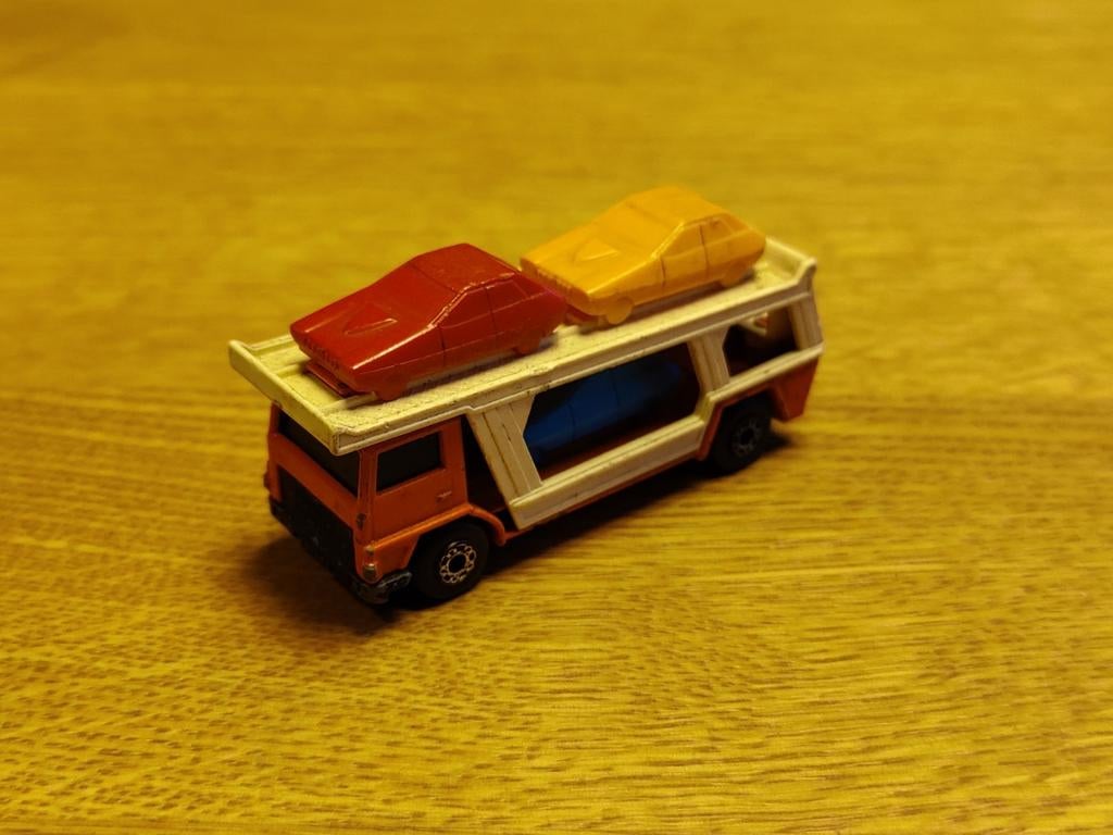 Matchbox Bedford Car Transporter, Hobby en Vrije tijd, Modelauto's | Overige schalen, Ophalen of Verzenden, Zo goed als nieuw