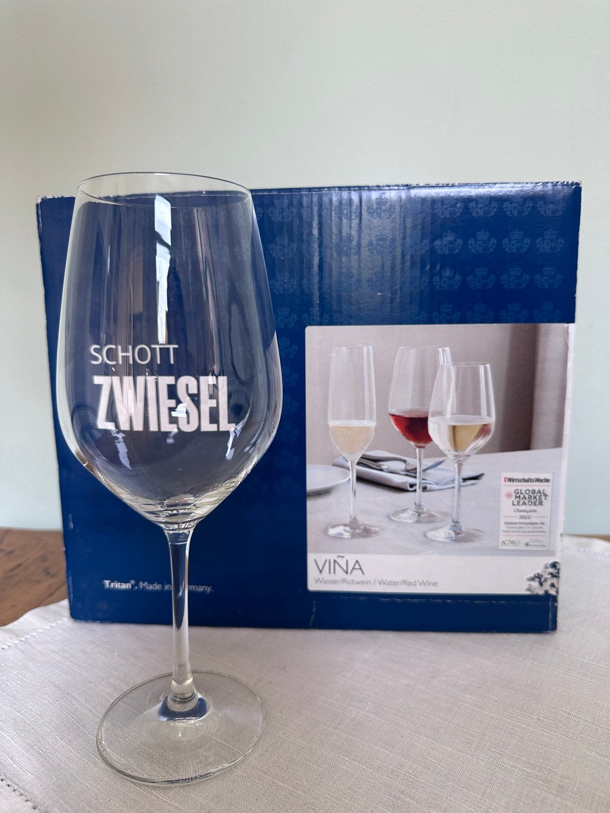 Schott Zwiesel Vieña water-/wijnglazen 530ml (6 st.), Ophalen, Nieuw, Glas, Overige merken