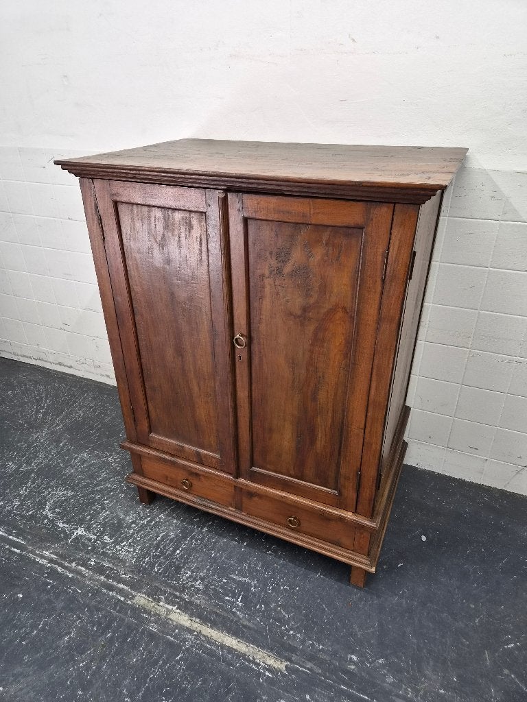 Massief teak houten kastje / buffetkast met lades, Huis en Inrichting, Kasten | Buffetkasten, Ophalen, Gebruikt, Met deur(en)