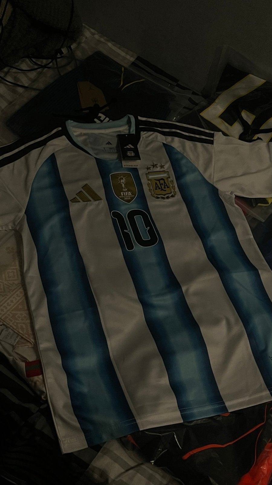 Messi Argentinië thuisshirt WK 2022 Maat S, Kleding | Heren, Sportkleding, Ophalen of Verzenden, Nieuw, Maat 46 (S) of kleiner