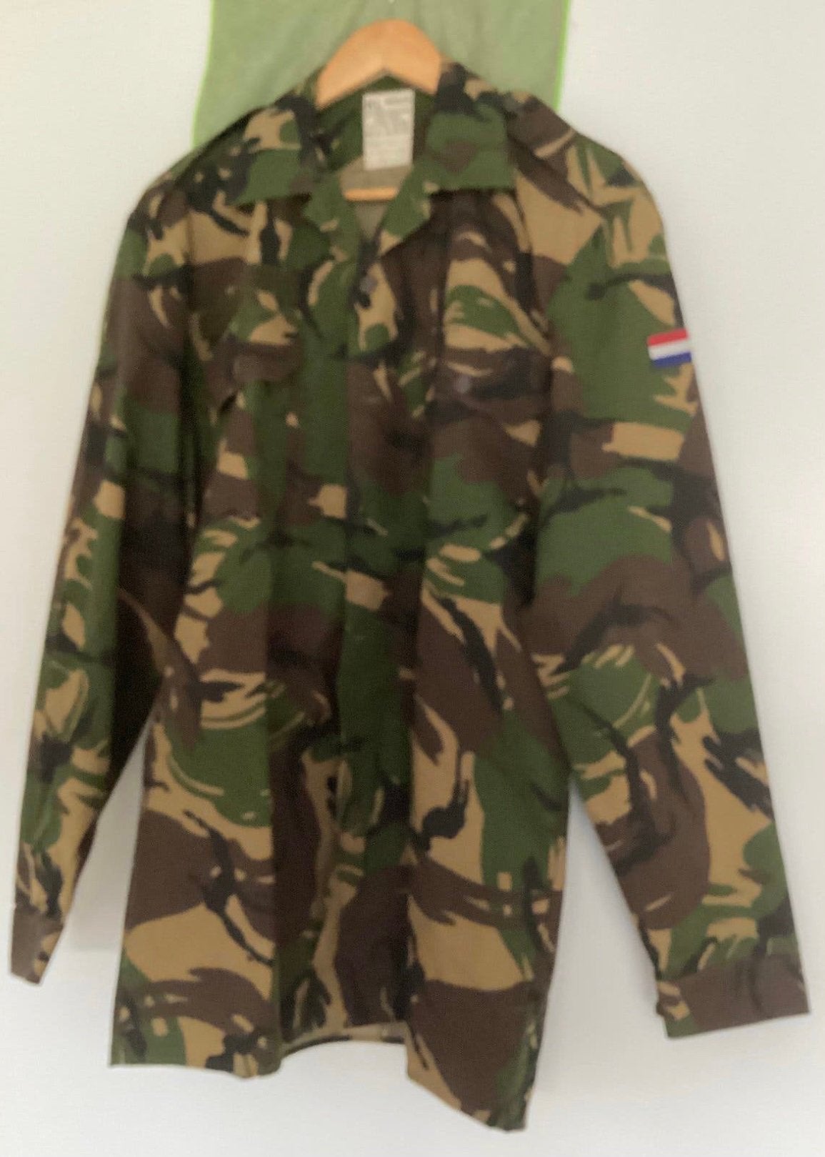 LEGER OVERHEMD CAMOUFLAGE,KL WAHLER! MOOI !!, Ophalen of Verzenden, Landmacht, Nederland, Kleding of Schoenen
