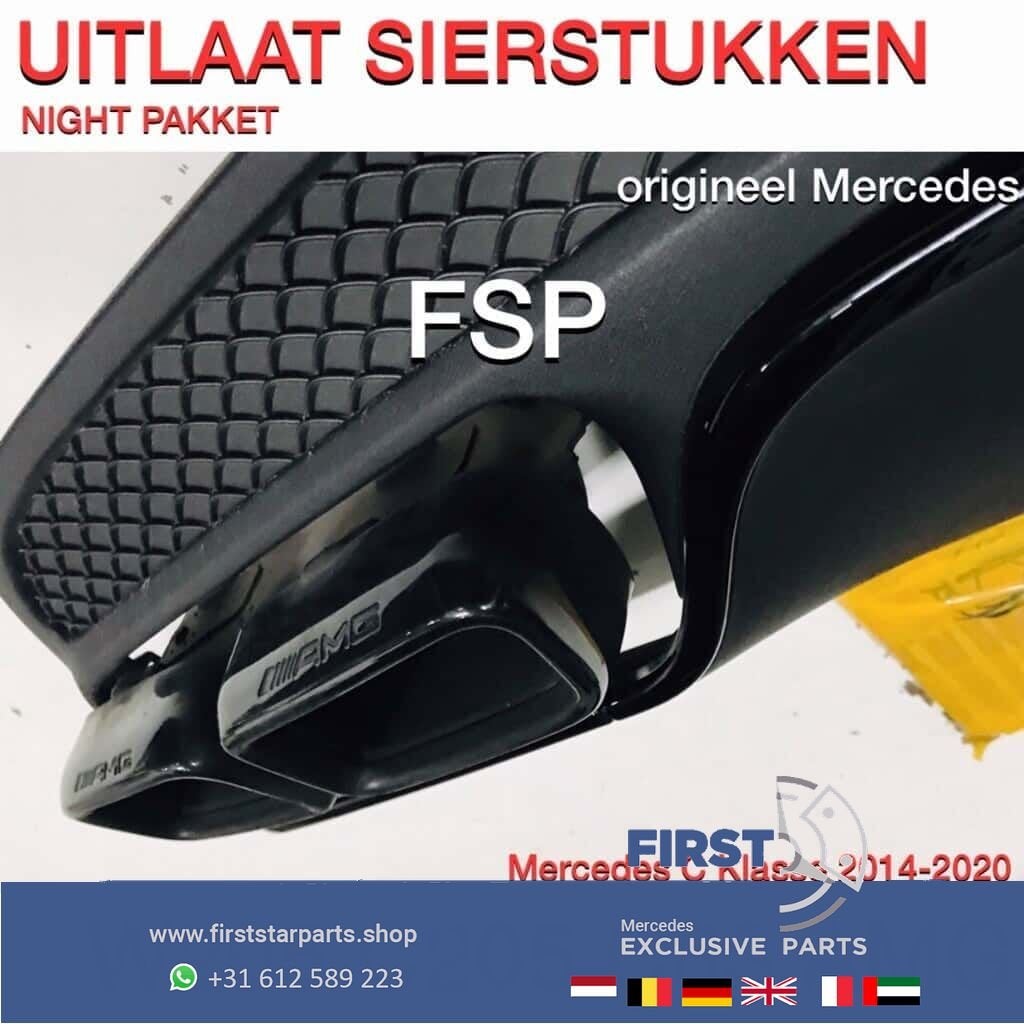 W205 C205 C63 AMG UITLAAT SIERSTUK LINKS / RECHTS Mercedes C, Auto-onderdelen, Gebruikt, -, Ophalen of Verzenden, -
