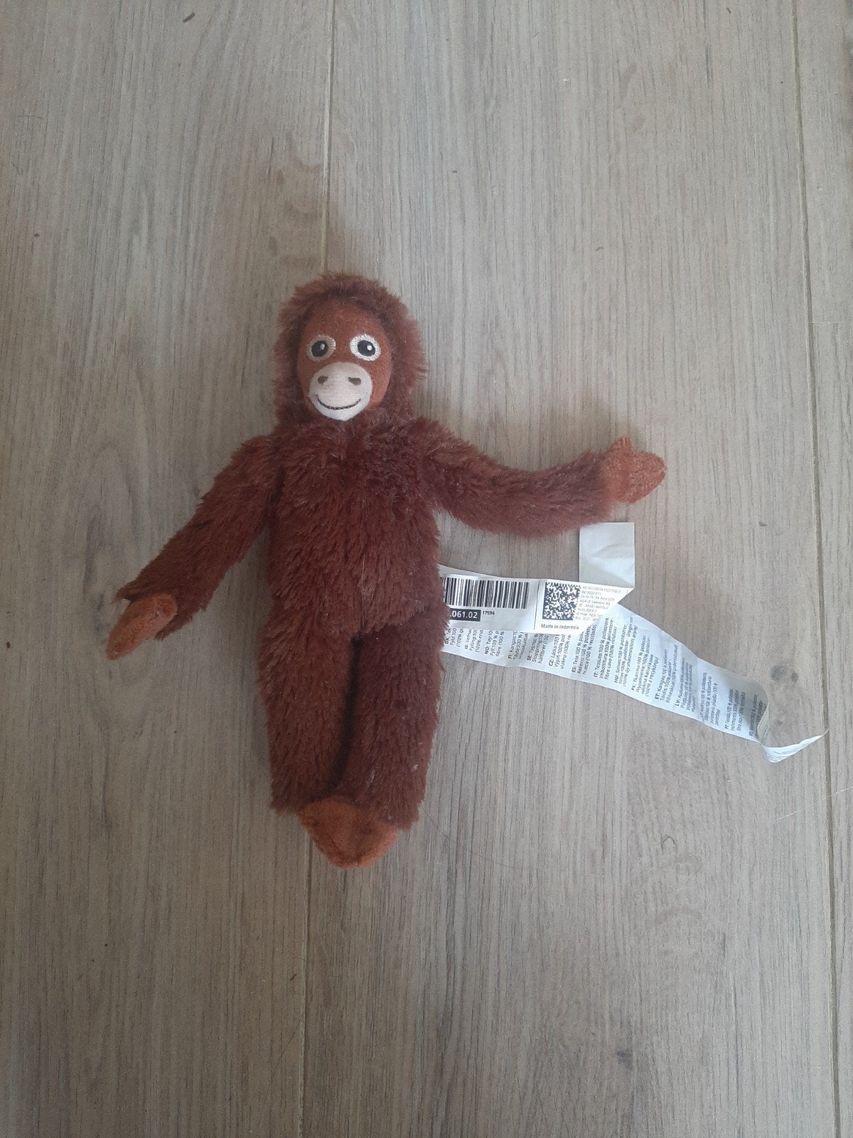 IKEA Djungelskog - Mini Orang-oetang Knuffel - Zeldzaam, IKEA, Ophalen of Verzenden, Klein (minder dan 20 cm), Bruin