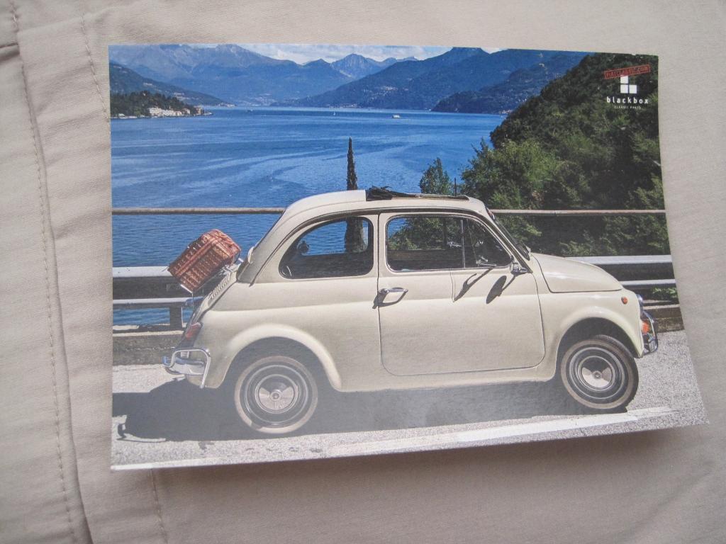 leuke reclamekaart ansichtkaart Fiat 500 oer Fiat 500, Ophalen of Verzenden, 1980 tot heden, Ongelopen, Duitsland