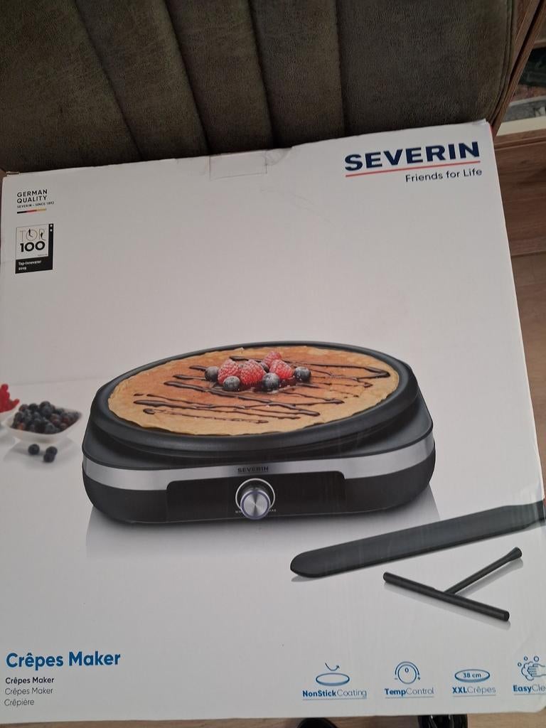 Nieuwe Crêpe maker Severin CM 2199, Witgoed en Apparatuur, Ophalen of Verzenden, 4 t/m 7 personen