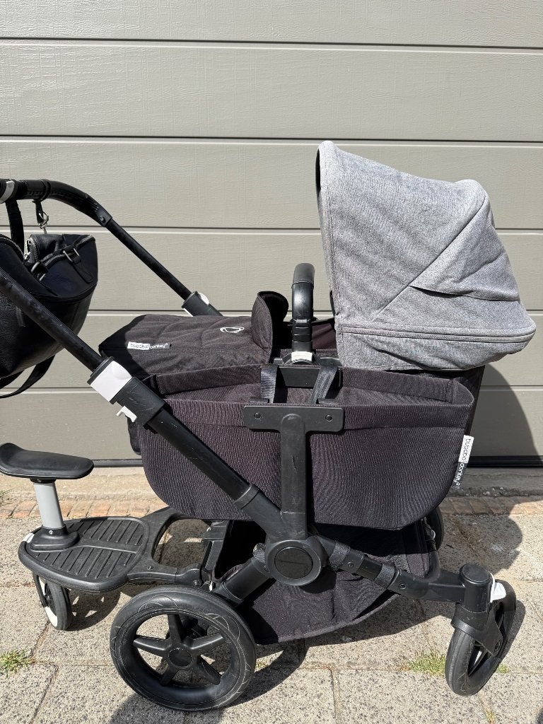 Bugaboo donkey duo + accessoires, Gebruikt, Bugaboo, Verstelbare duwstang, Ophalen