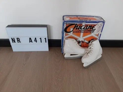 Witte ijshockeyschaatsen in maat 29, Ophalen of Verzenden, Gebruikt, Schaatsen