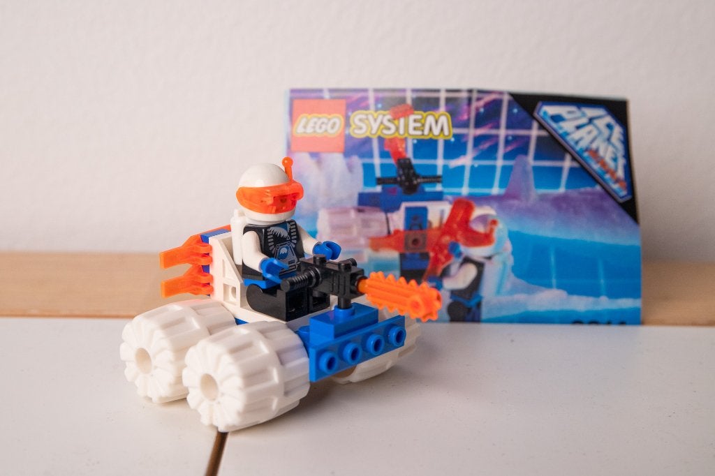 Vintage Lego 6814  - Ice Tunnelator (1993) minifig en instr, Gebruikt, Overige thema's, Lego, Ophalen of Verzenden