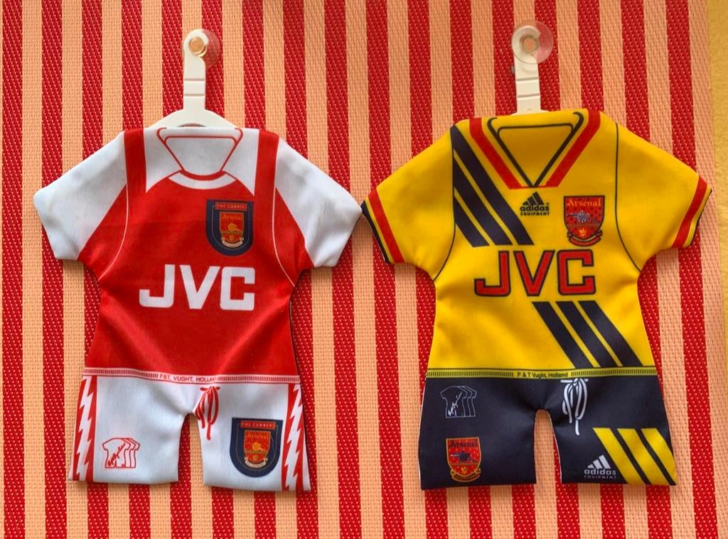 Miniatuur Arsenal raamhangers vintage, Buitenlandse clubs, Gebruikt, -, -