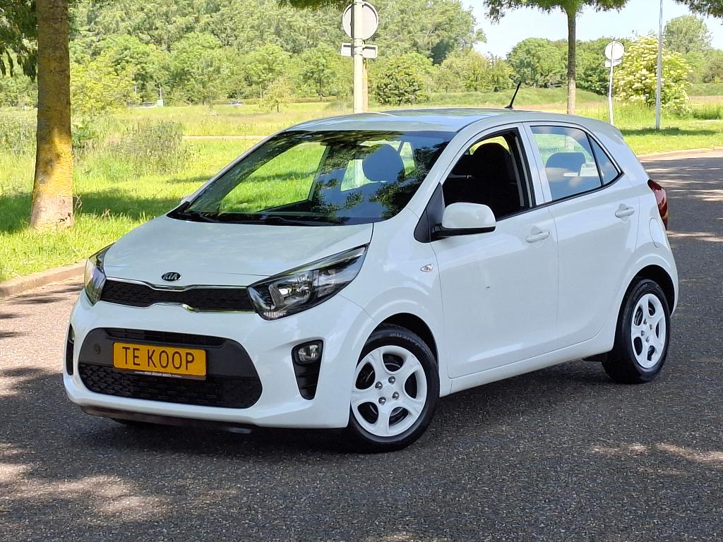 Picanto 1.0 bj 2018 Airco Stoelverw Lage KM Vol Extra's Mooi, Voorwielaandrijving, Stof, Euro 6, USB