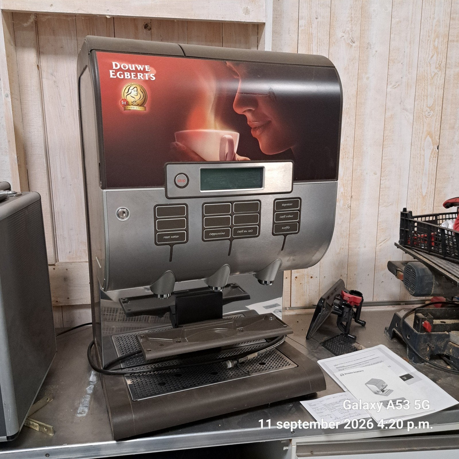 Douwe Egberts Wittenborg CFT600 Koffiemachine, Ophalen, Gebruikt, Koffiebonen, 10 kopjes of meer