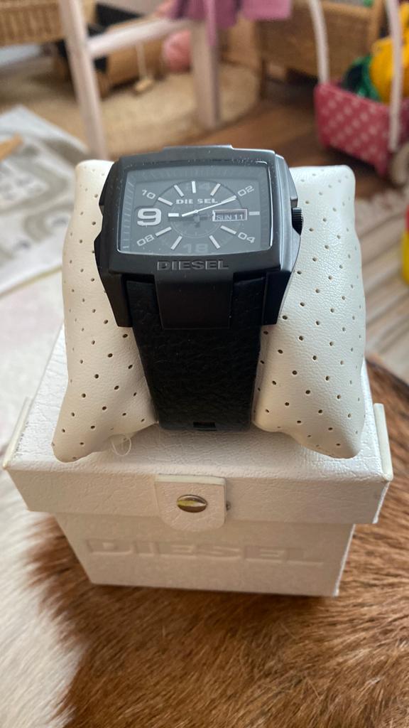 Diesel horloge - Zo goed als nieuw, Sieraden, Tassen en Uiterlijk, Horloges | Heren, Leer, Staal, Polshorloge, Zo goed als nieuw