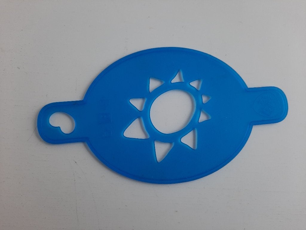 Friesche Vlag koffie decoratie sjabloon - zon - nieuw -, Ophalen of Verzenden, Nieuw, Kunststof, Blauw