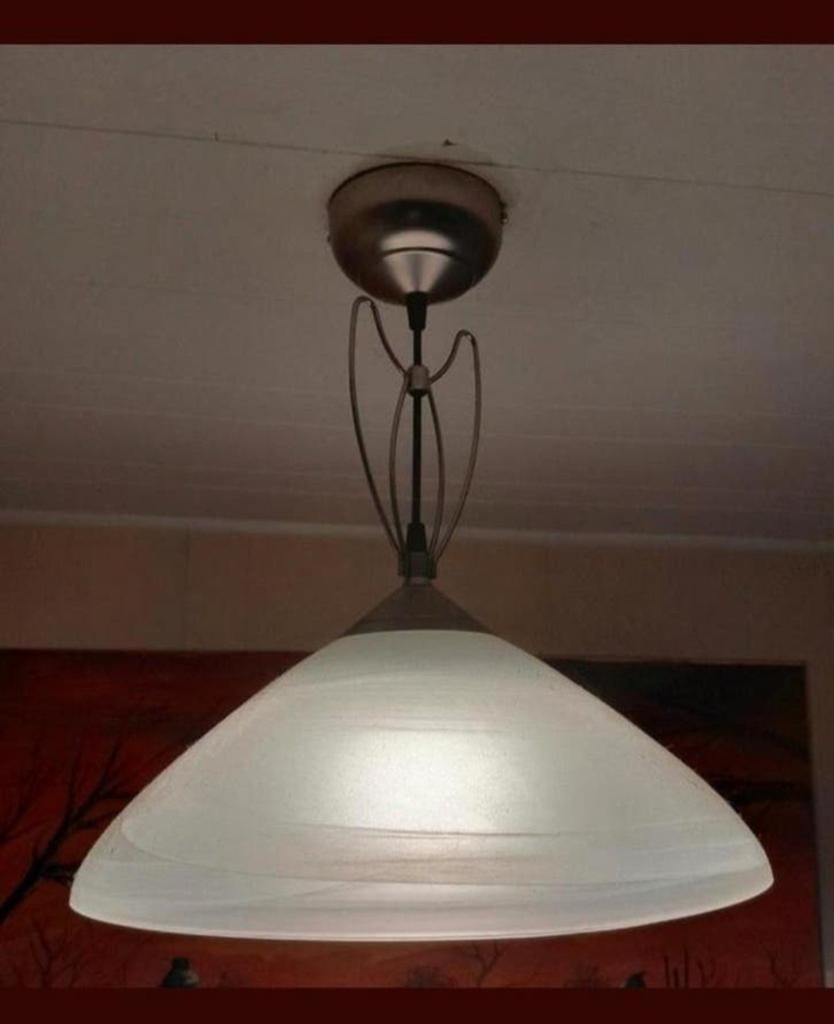 Hanglamp glas, Ophalen, Zo goed als nieuw, Glas, Minder dan 50 cm