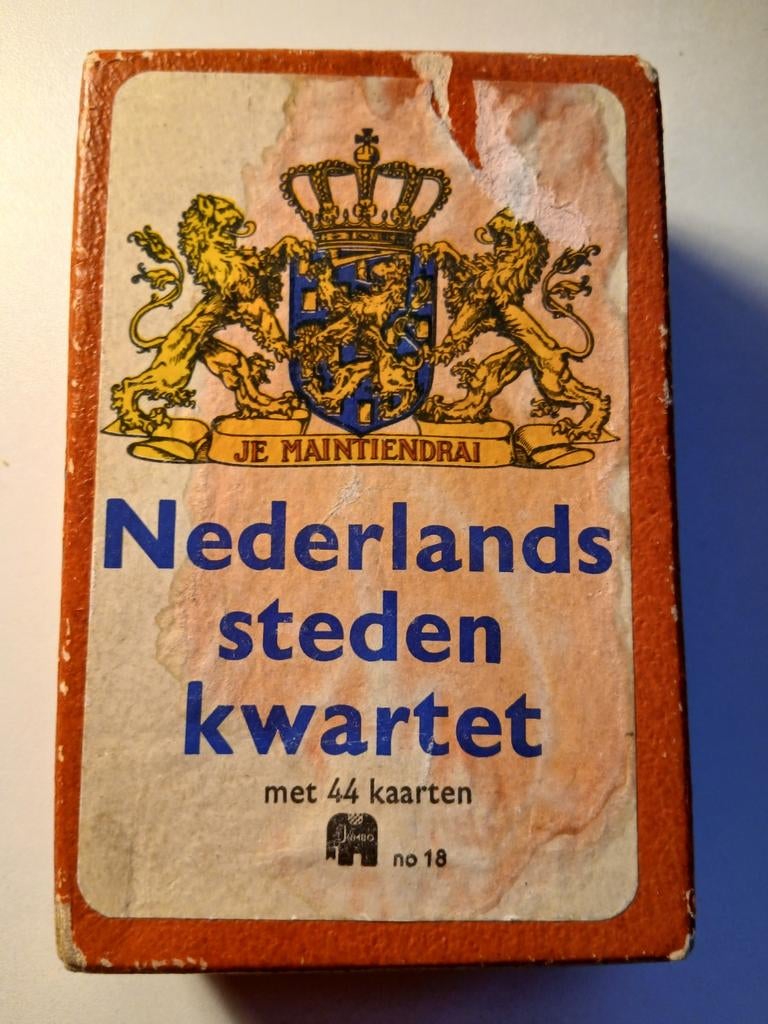 Vintage Jumbo Nederlands Steden Kwartet - Compleet, Drie of vier spelers, Ophalen of Verzenden, Gebruikt, Jumbo