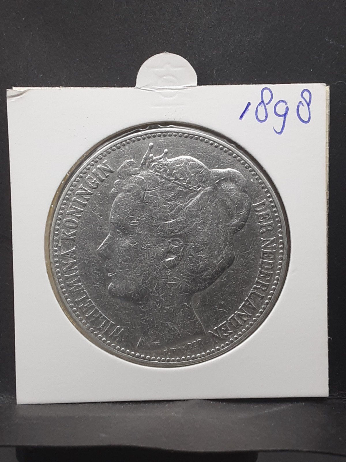 rijksdaalder 1898 koningin Wilhelmina, Verzenden, Zilver, Koningin Wilhelmina, Losse munt