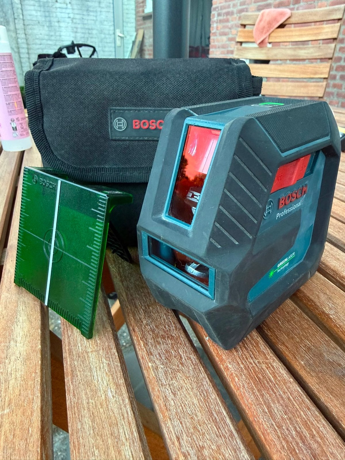 Bosch Professional GLL 2-15 G Groene Laser Waterpas, Doe-het-zelf en Verbouw, Gereedschap | Handgereedschap, Ophalen of Verzenden