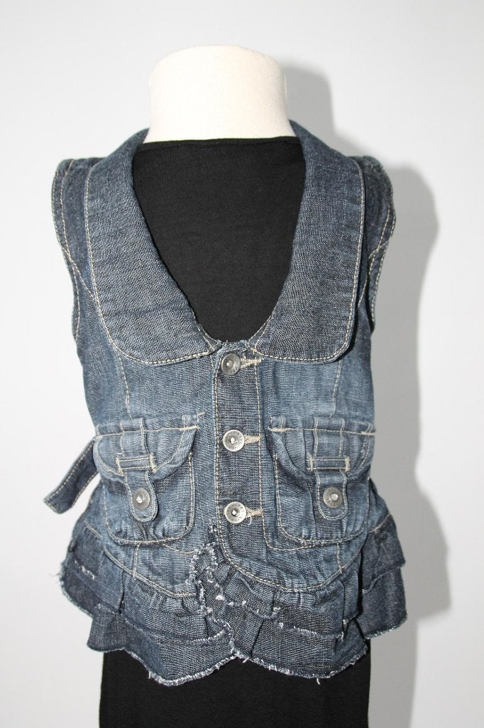 PERSIVAL spijker gilet 116 -122 in ~~nieuw~~ staat, Kinderen en Baby's, Verzenden, Zo goed als nieuw, Meisje, Trui of Vest