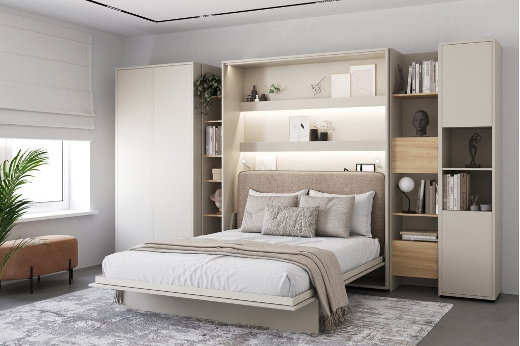 Concept opklapbed verticaal - 180x200 - Cashmere, Huis en Inrichting, Slaapkamer | Bedden, Niet ingevuld, Niet ingevuld, Niet ingevuld