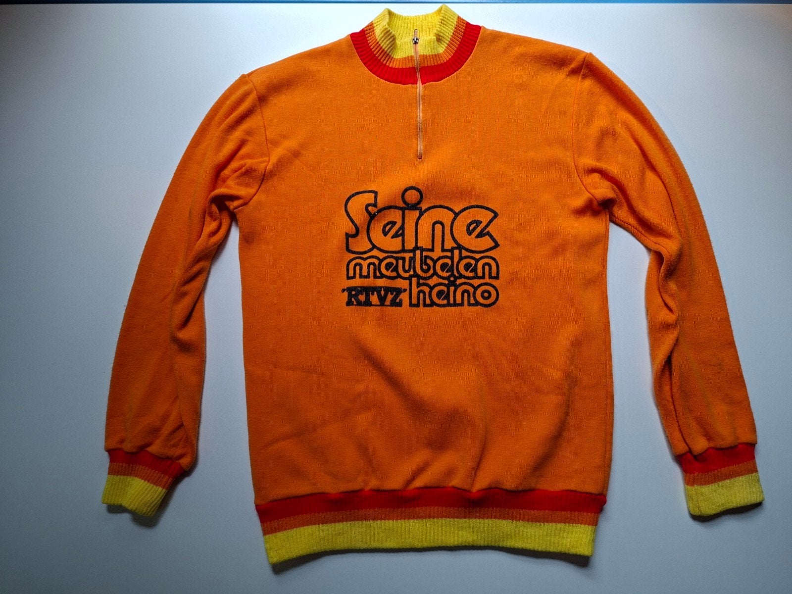 Vintage Seine Meubelen RTVZ Heino wielershirt, Ophalen of Verzenden